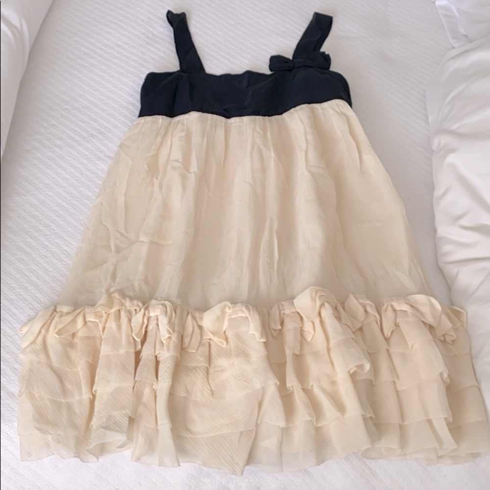 Beautiful cream and black dress